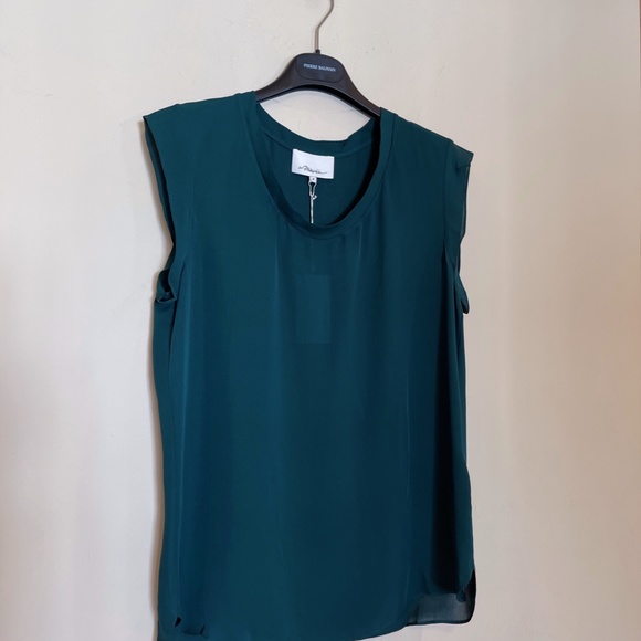3.1 Phillip Lim Sleeveless Muscle Tee Dark Forest US8 - Picture 3 of 9